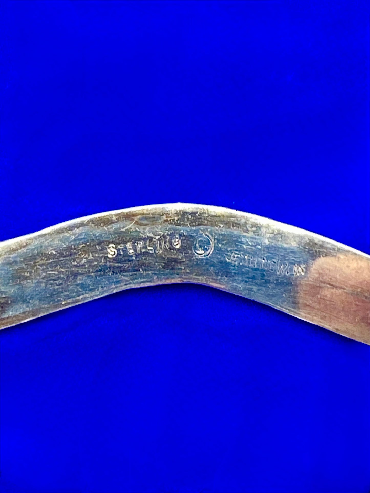 Sterling Silver Jean Newl Hammered Cuff Bracelet