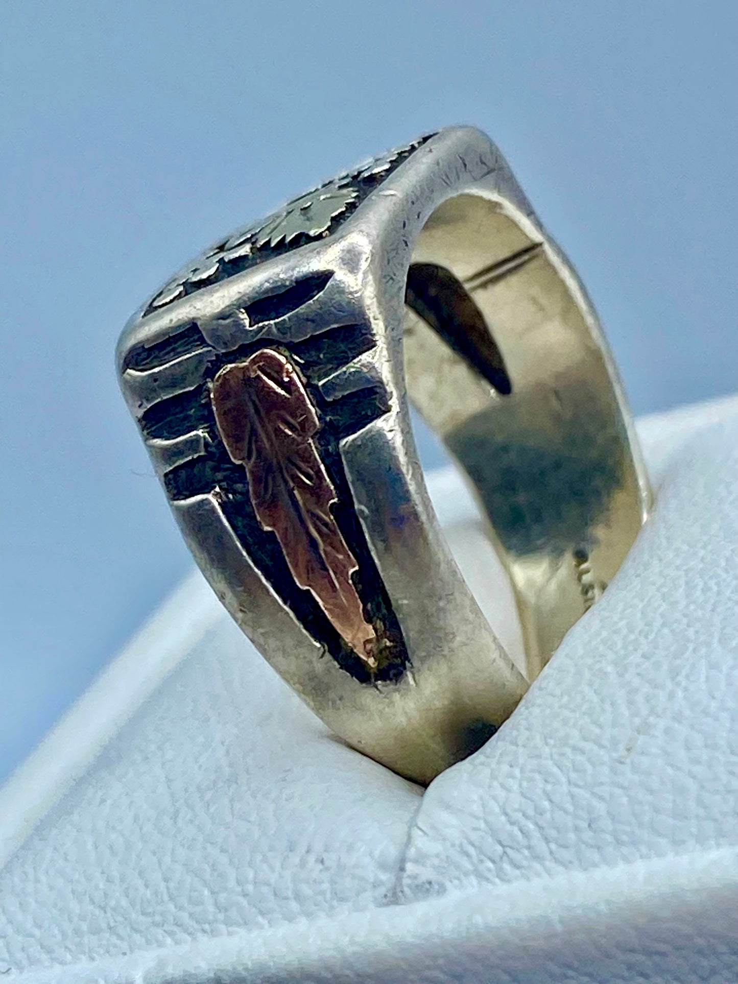 Sterling Silver & Black Hills Gold Ring