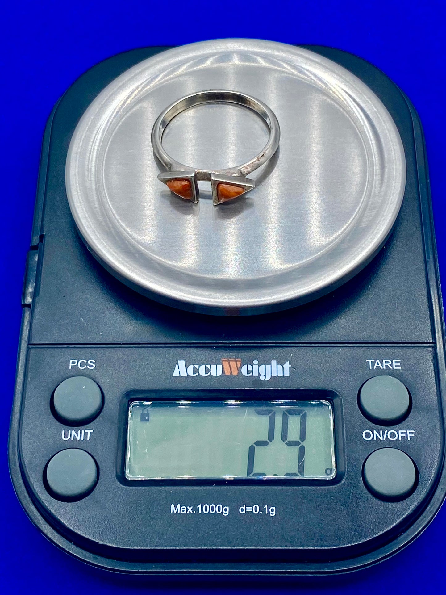 Sterling Silver Barse Coral Stacker Ring
