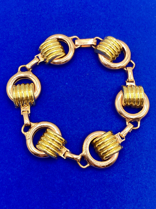 Vintage Coro Gold Tone Link Bracelet