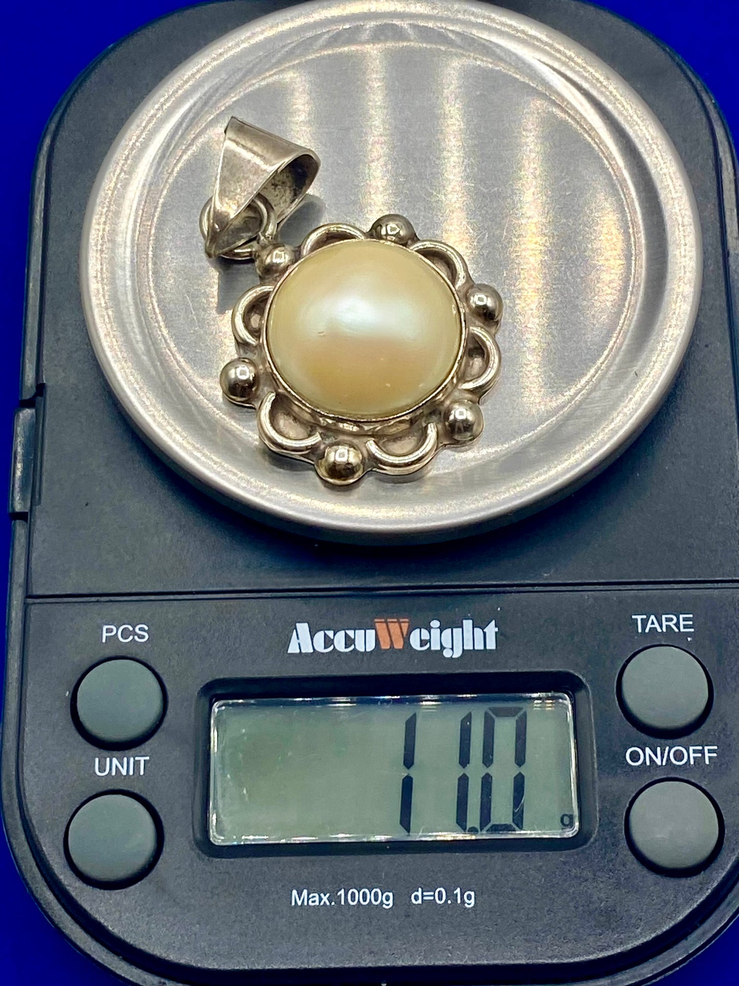Sterling Silver Mexico Pearl Pendant