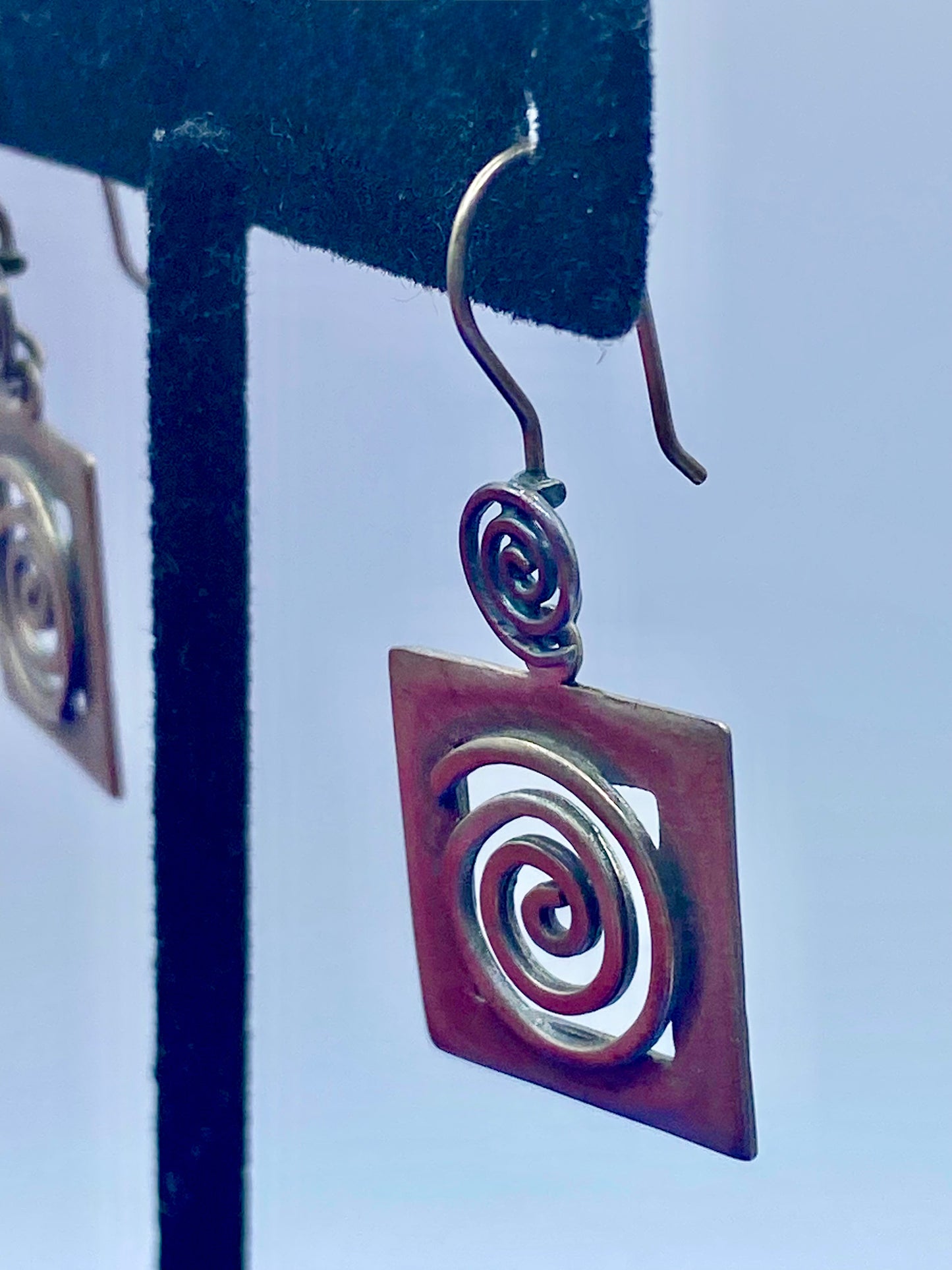 Sterling Silver Spiral Earrings