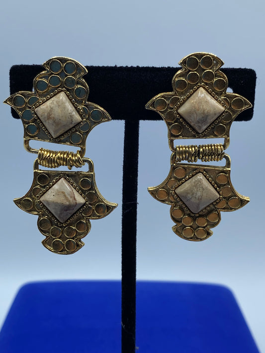 1928 Co. Gold Tone Clip Ons