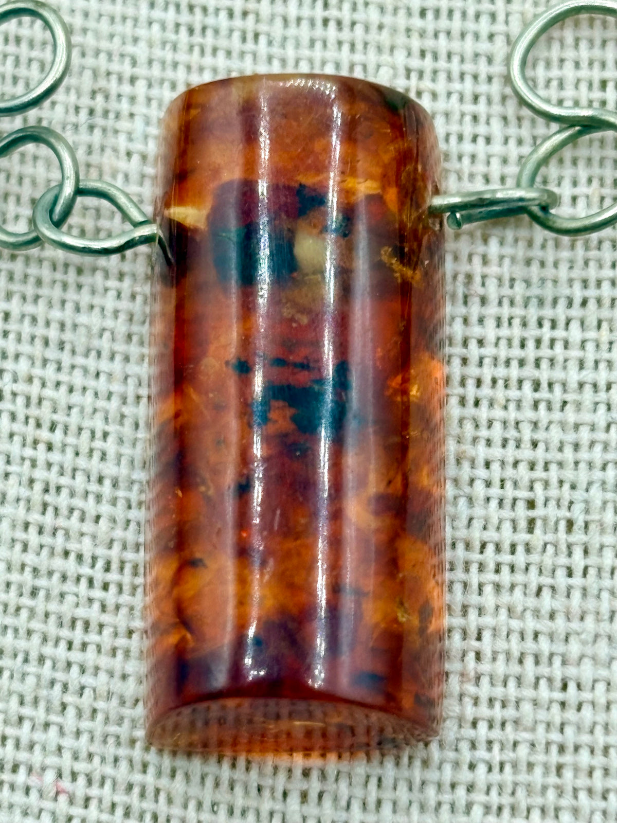 Vintage Wired Baltic Amber Necklace