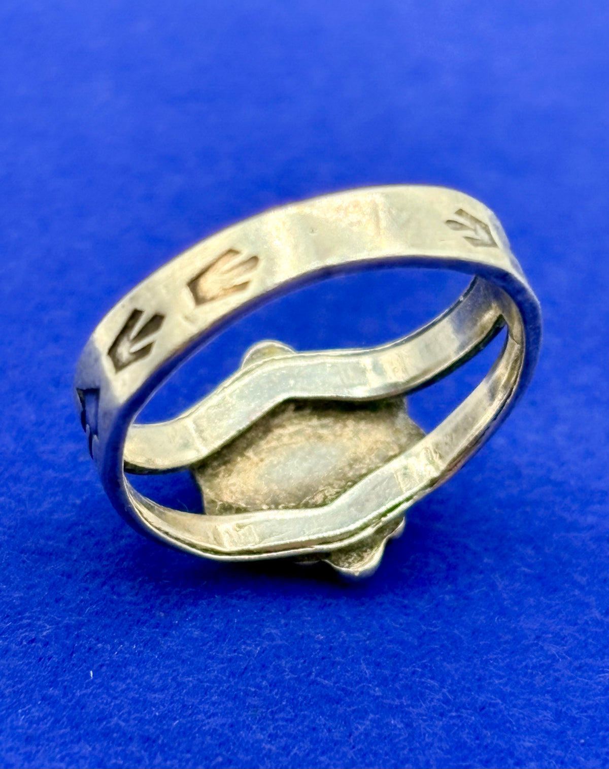 Sterling Silver Native Dainty Turquoise Ring