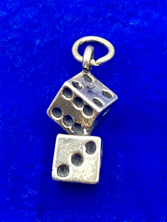 Sterling Silver Dice Charm