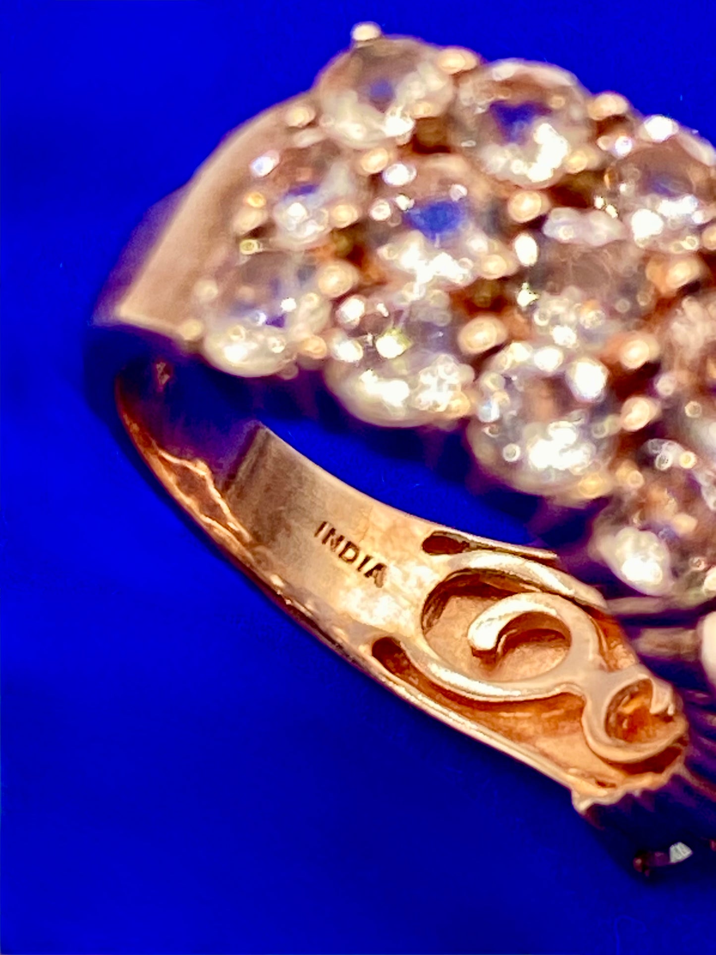 Sterling Silver Vermeil Morganite Ring