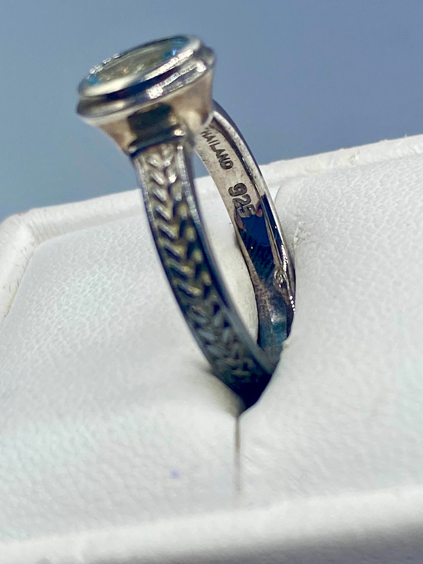 Sterling Silver Aquamarine Ring