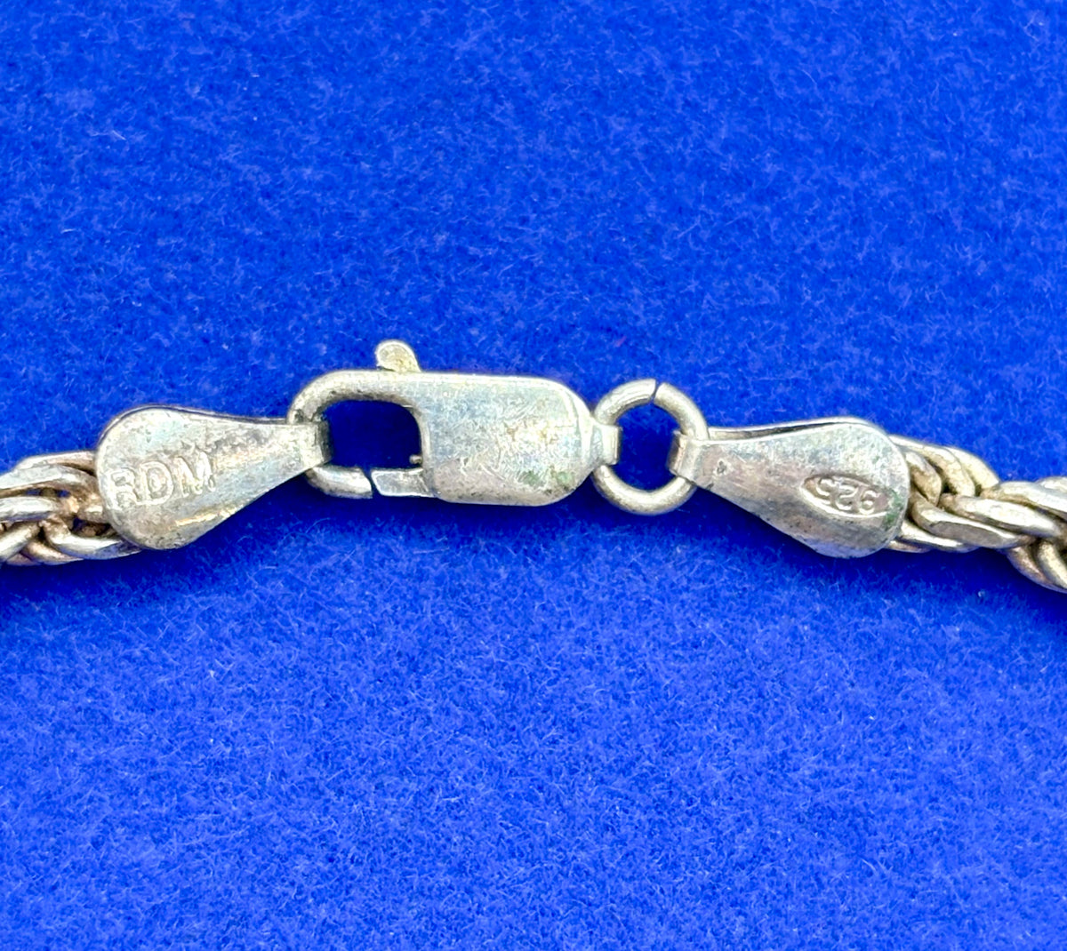 Sterling Silver RDM Rope Bracelet