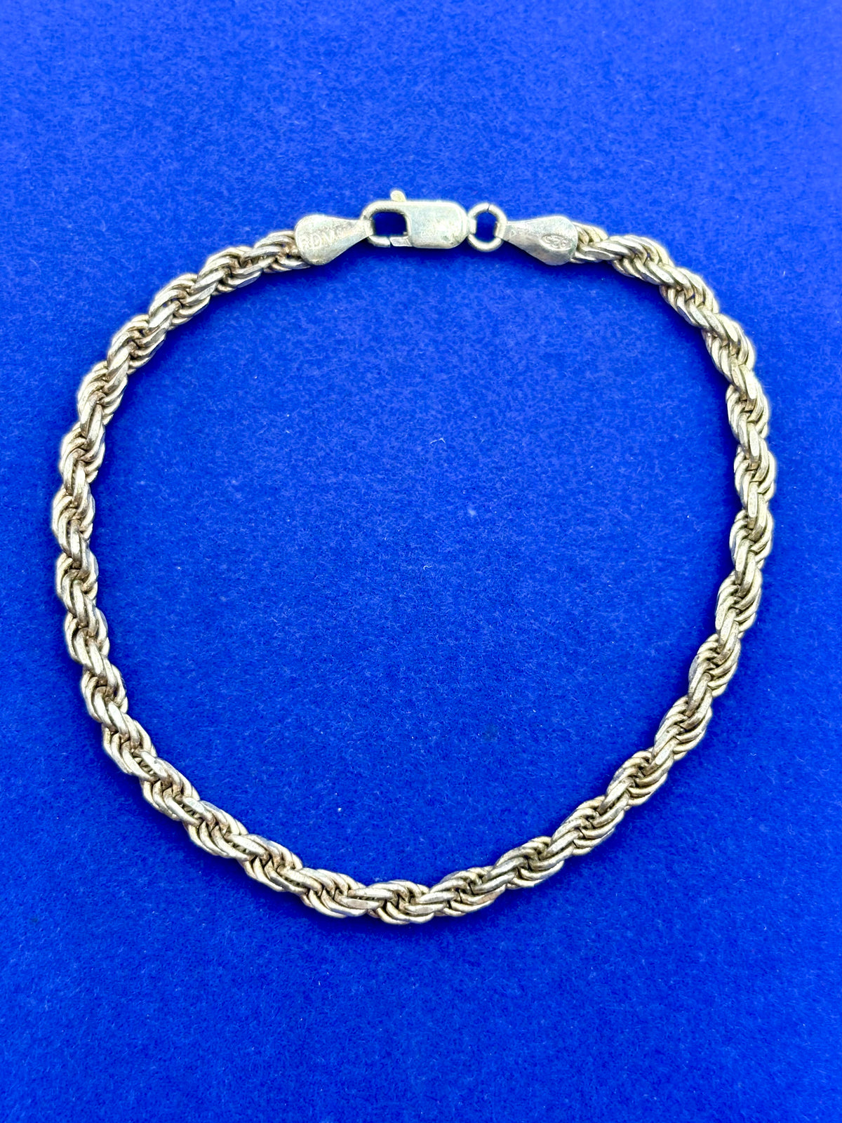Sterling Silver RDM Rope Bracelet
