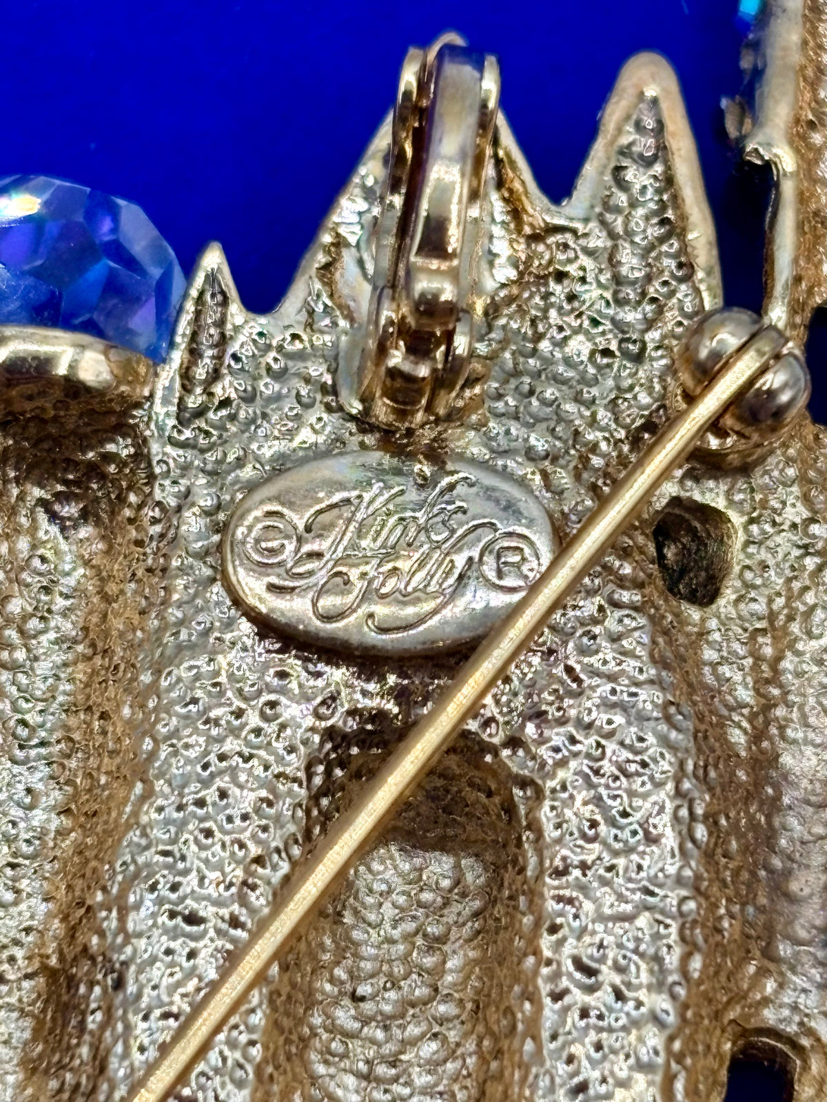 Kirk’s Folly Gold Tone Dragon Castle Statement Brooch/Pendant AS IS