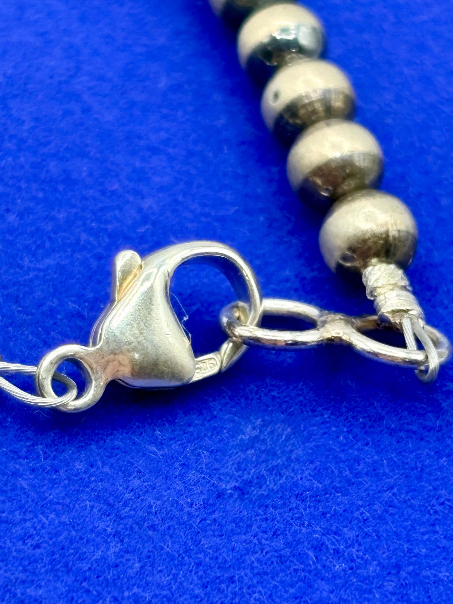 Sterling Silver Southwestern Turquoise & Navajo Pearl Necklace