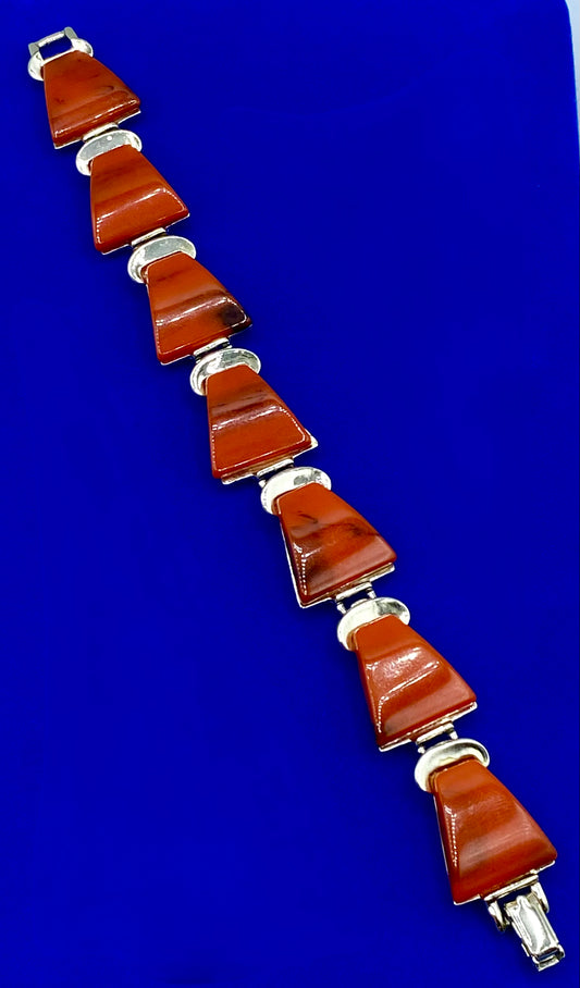 Vintage Bakelite Gold Tone Bracelet