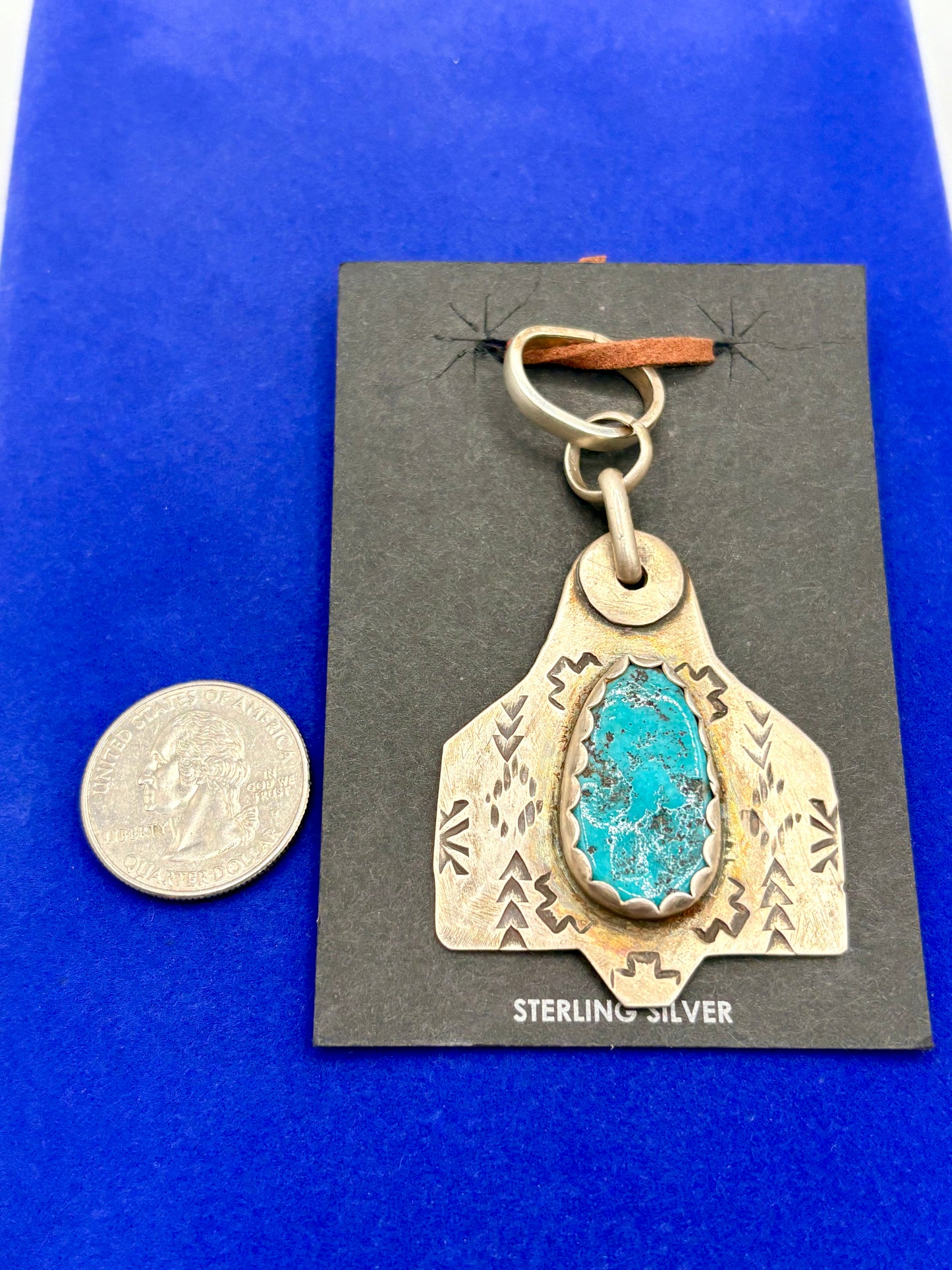Sterling Silver Southwestern Turquoise NWT Pendant