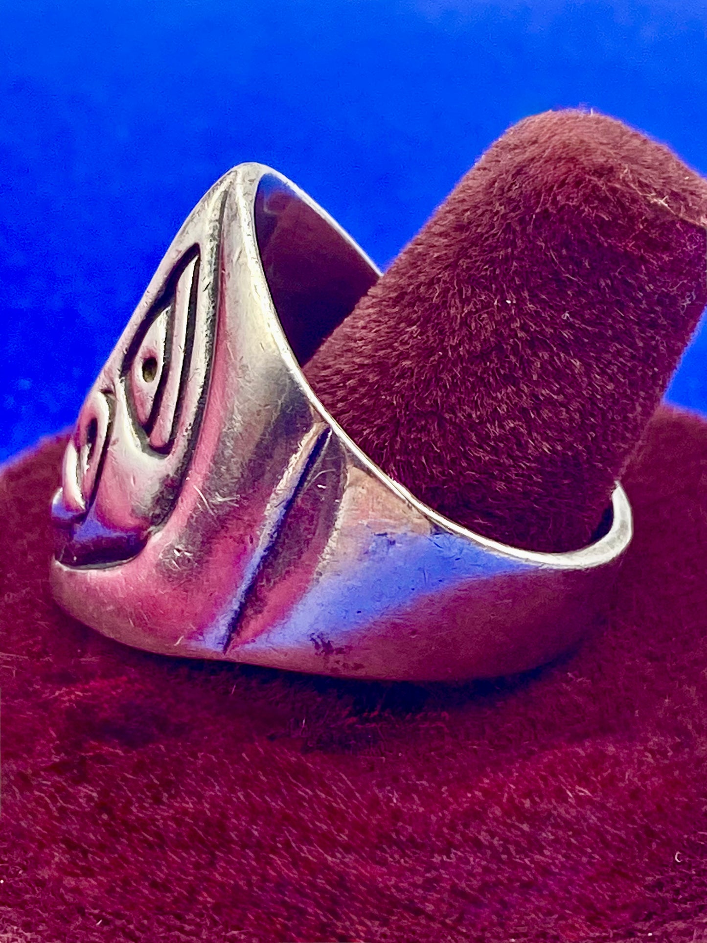Sterling Silver Pacific Northwest Face Spirit Wind Ring