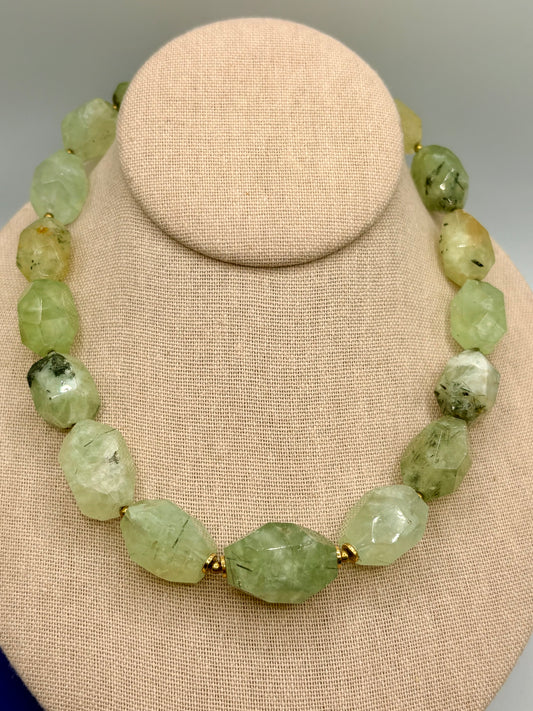 Ann Ashley Prehnite Stone Necklace