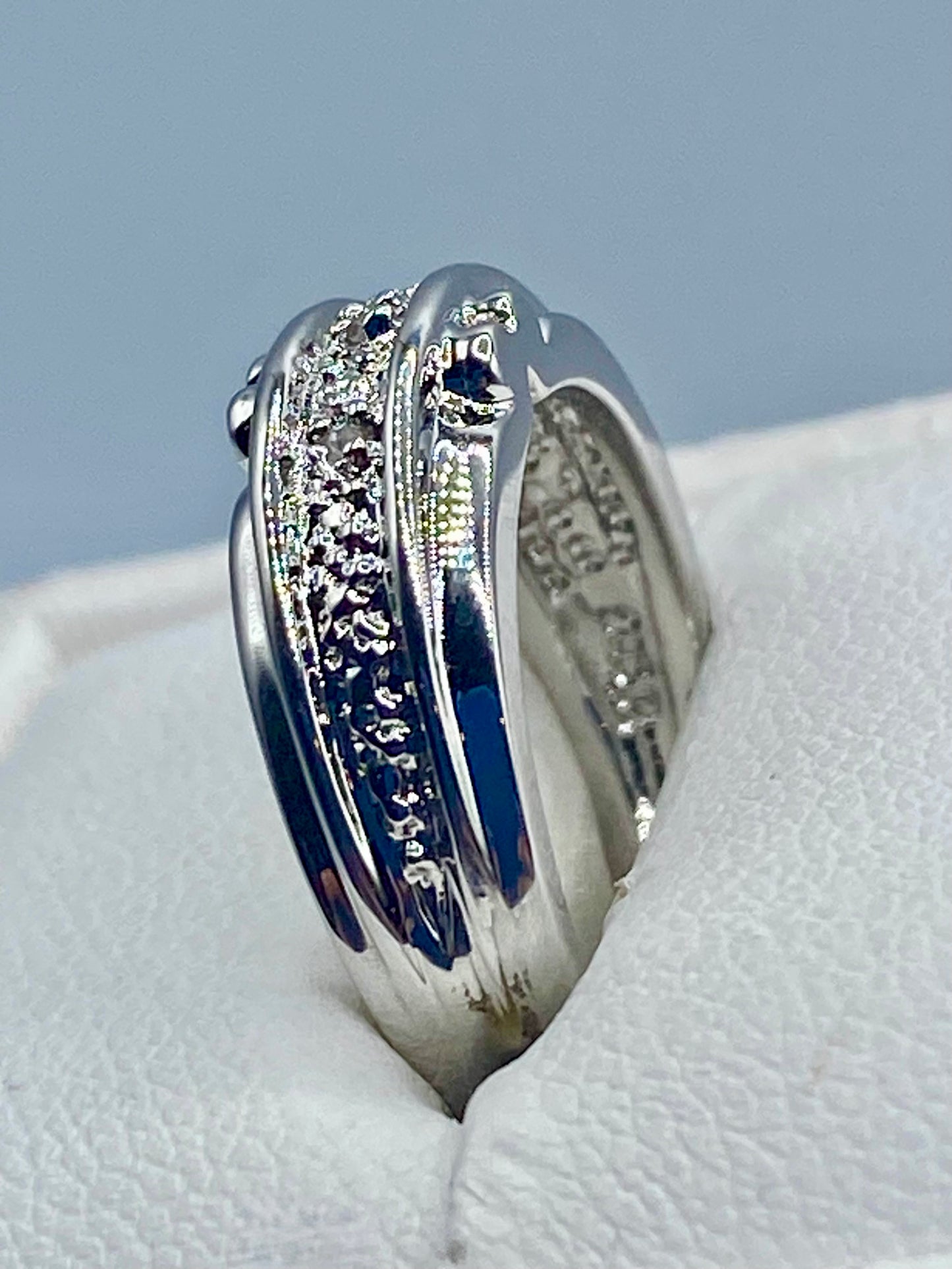 Sterling Silver Diamond Accent Ring