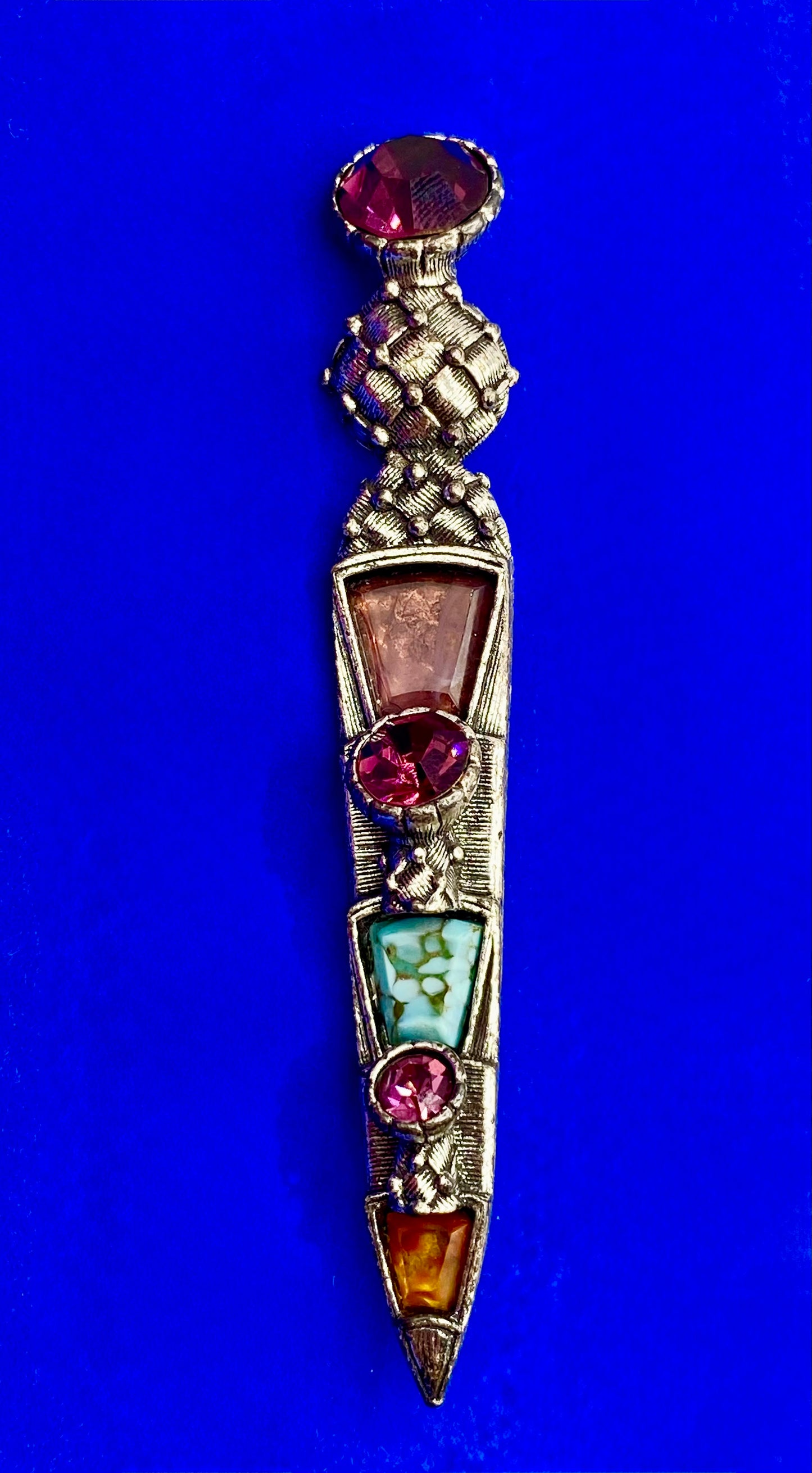 Vintage Miracle Scottish Sword Kilt Brooch