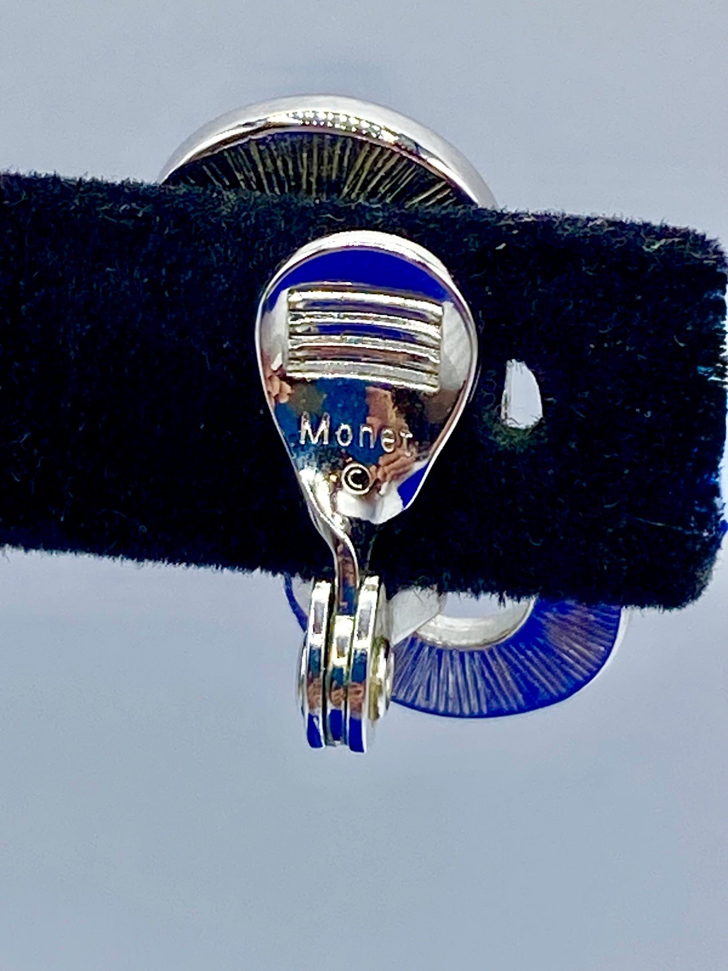 Vintage Monet Silver Tone Clip Ons