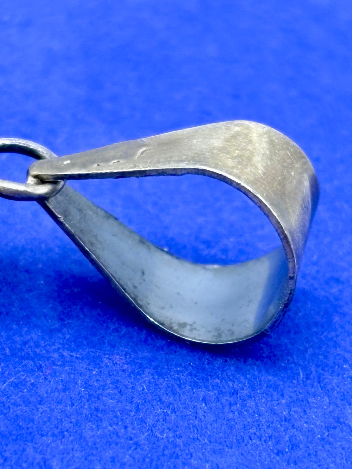 Sterling Silver Native Turquoise Squash Blossom Pendant