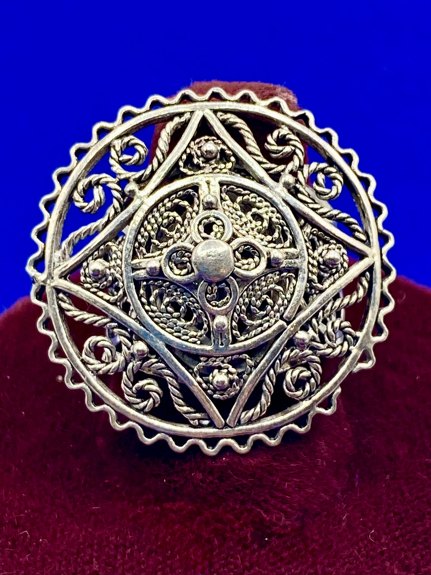Sterling Silver DGS Turkey Filigree Ring