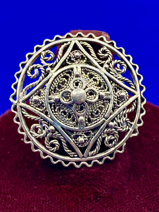 Sterling Silver DGS Turkey Filigree Ring