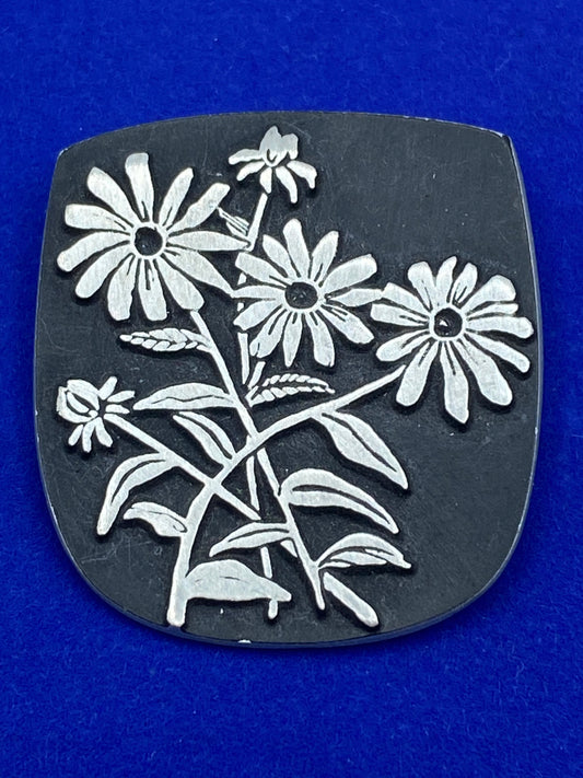 Urban Fetishes 1998 Pewter Floral Brooch