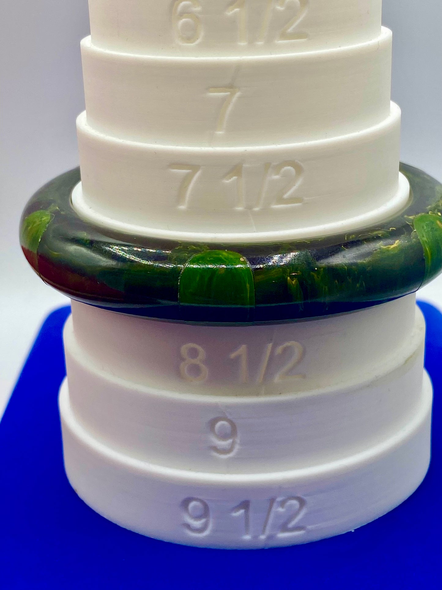 Vintage Green & Lime Yellow Marbled Bakelite Bangle Bracelet