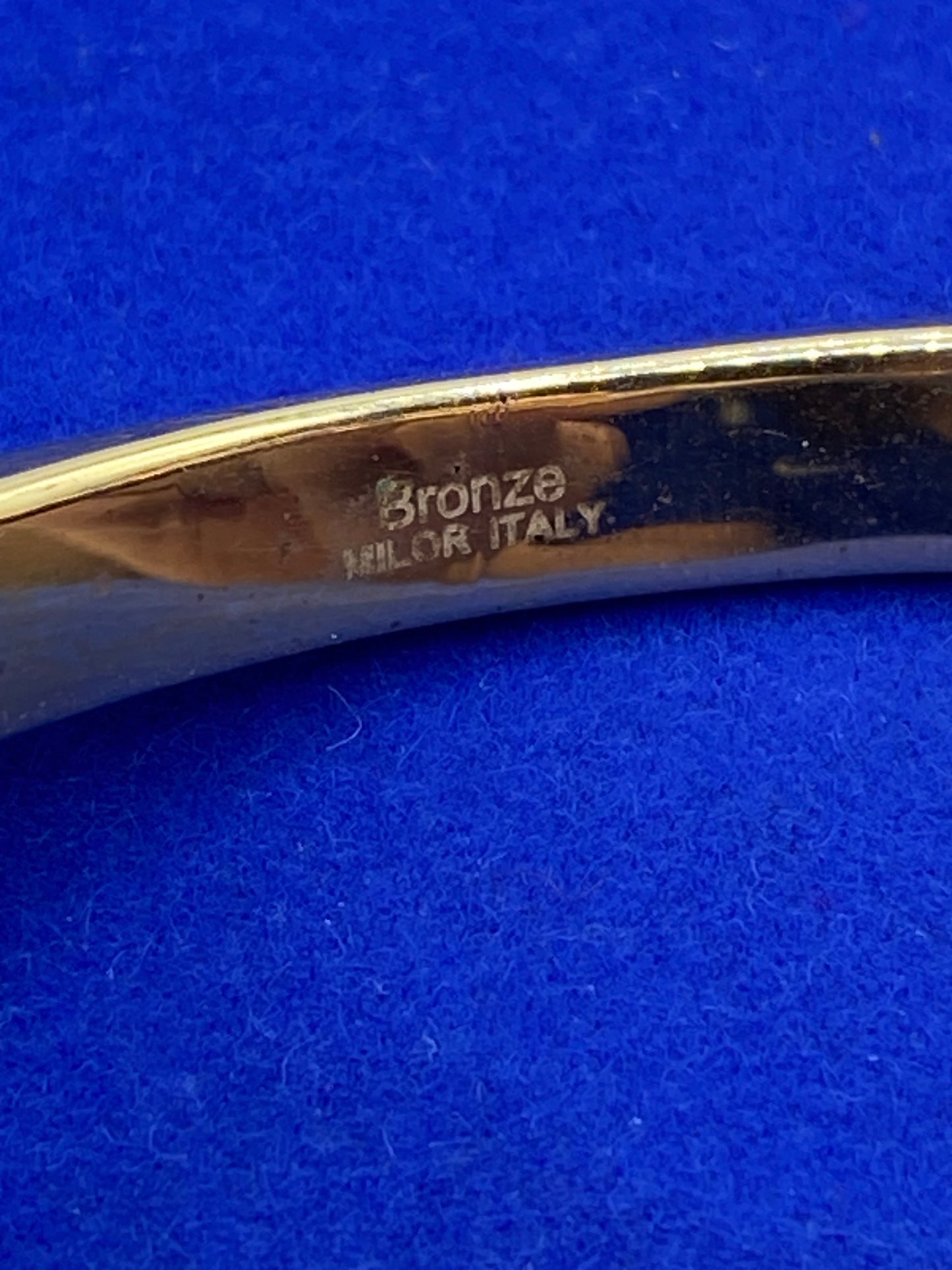 Bronze Milor Italy Square Bangle Bracelet