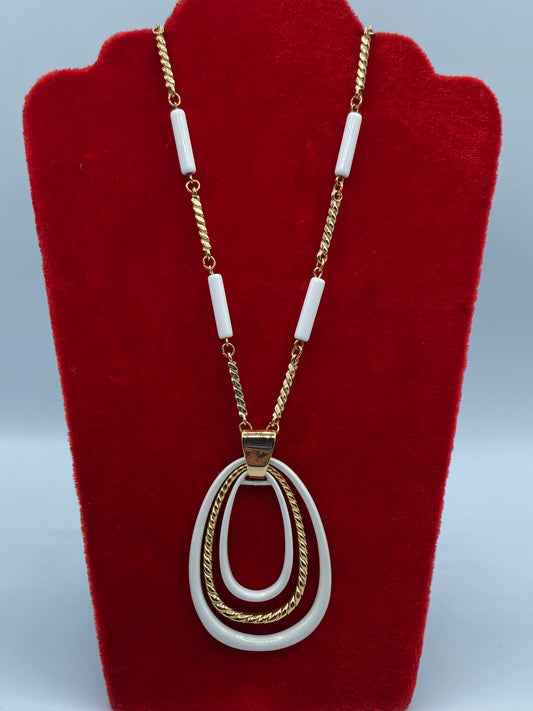 Napier Gold Tone & Enamel Necklace