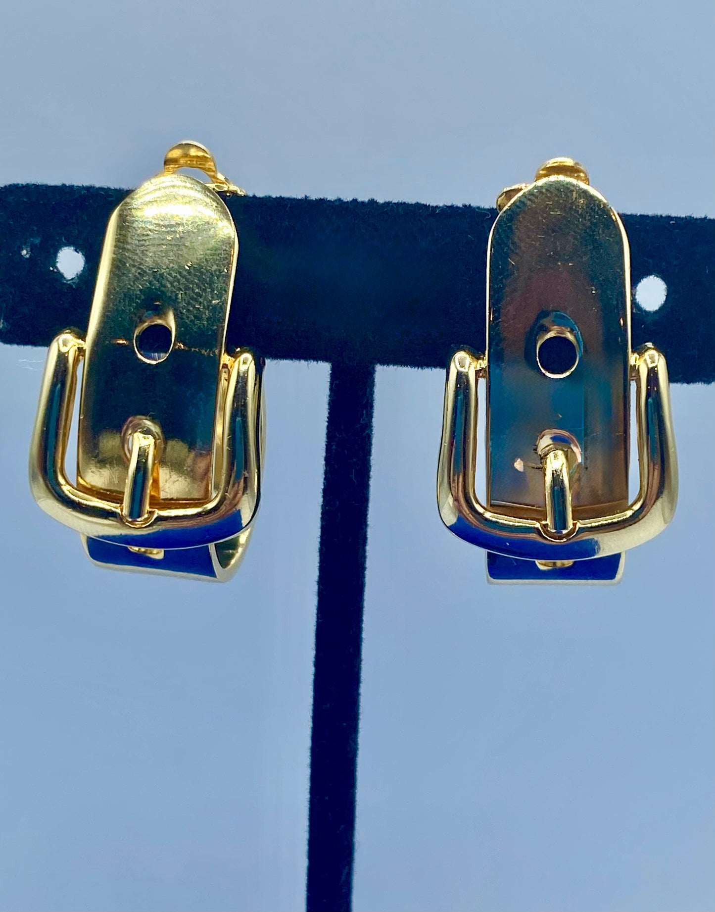 Vintage Gold Tone Belt Buckle Clips