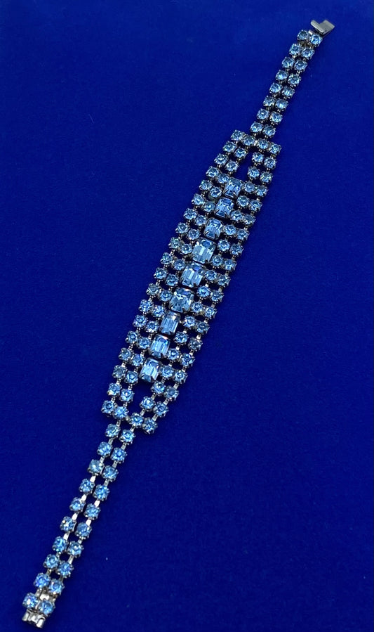 Blue Rhinestone Bracelet