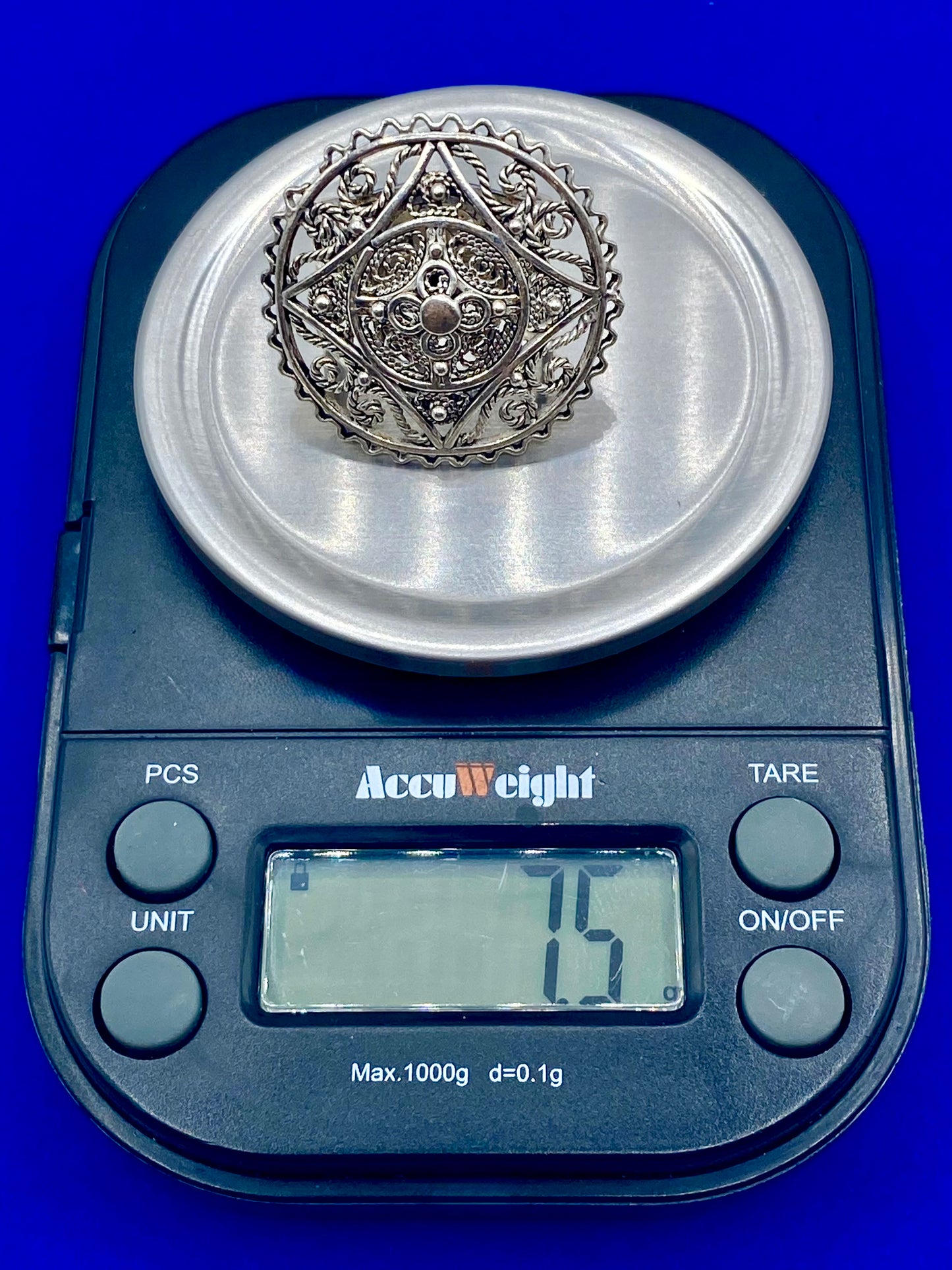 Sterling Silver DGS Turkey Filigree Ring