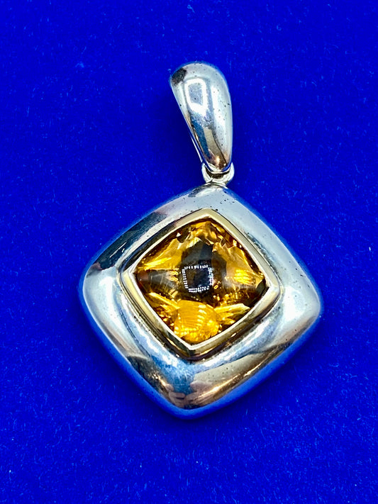 Sterling Silver Citrine Pendant