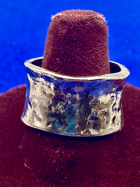 Sterling Silver Didae Israel Hammered Band Ring