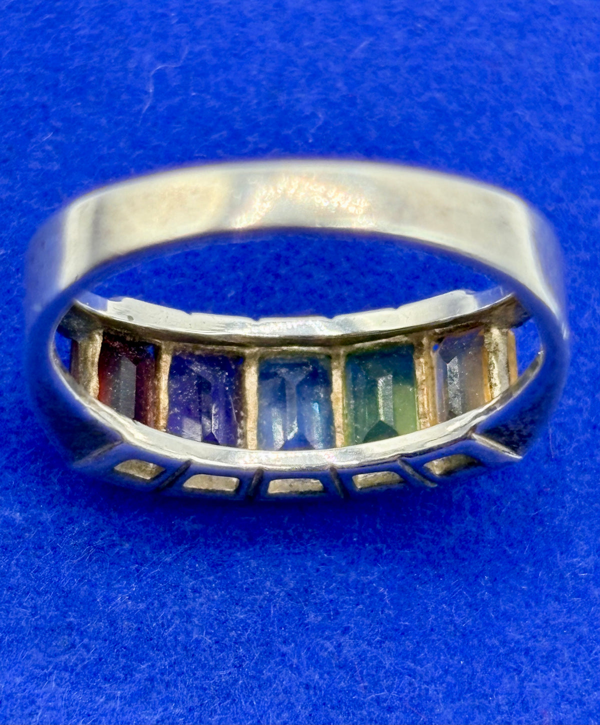Sterling Silver Multi Gemstone Ring