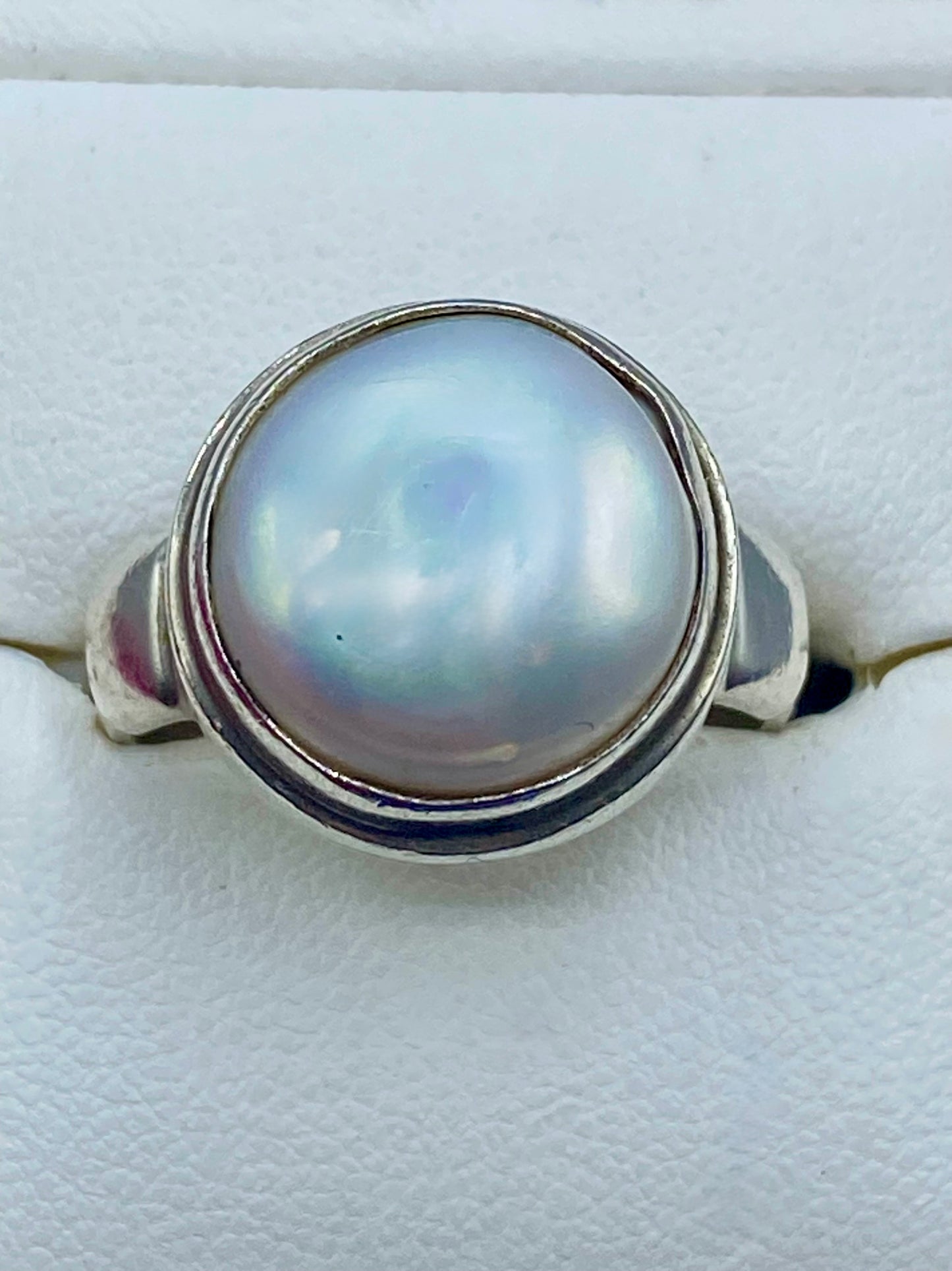 Sterling Silver SARDA Pearl Ring