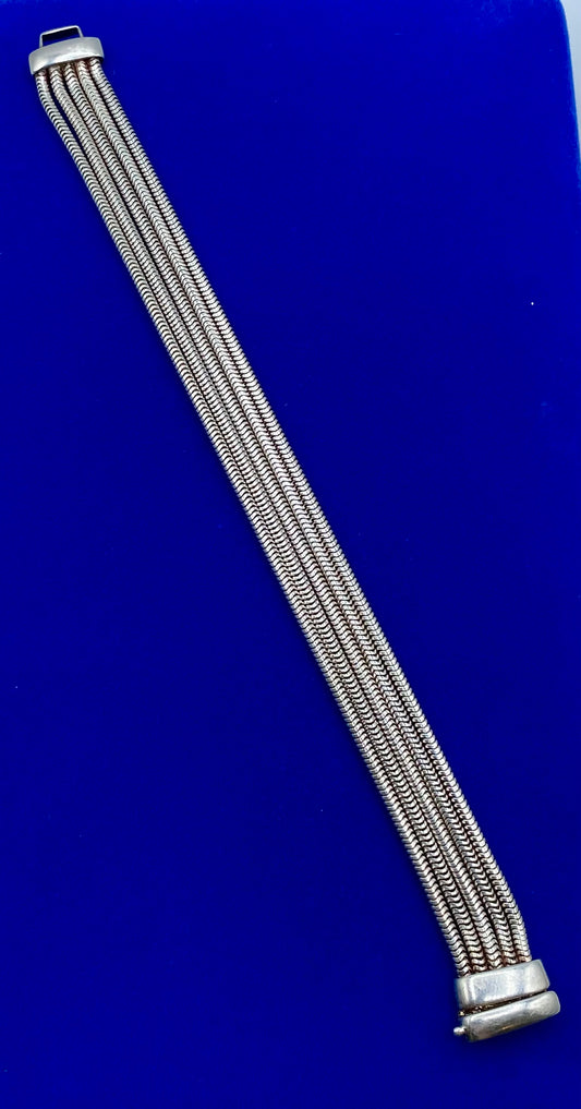 Joseph Esposito ESPO Sterling Silver 925 Five-Strand Bracelet