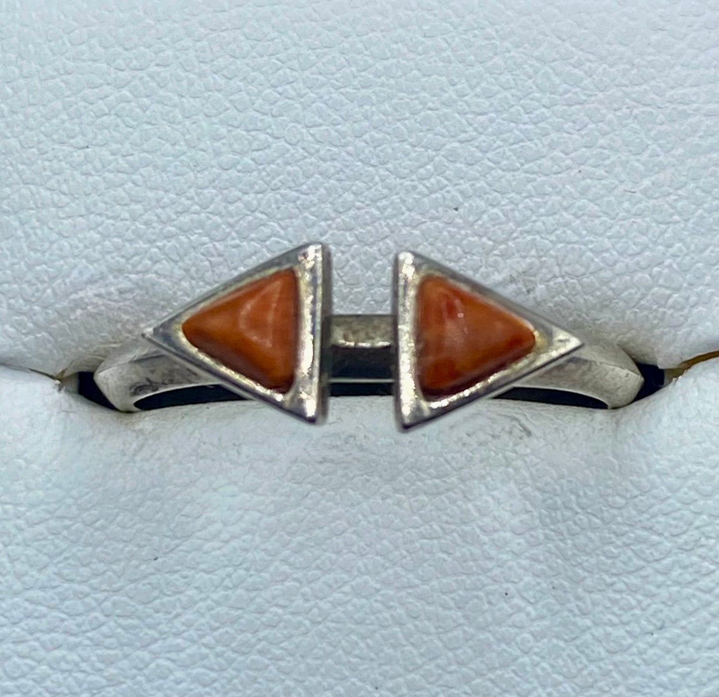 Sterling Silver Barse Coral Stacker Ring