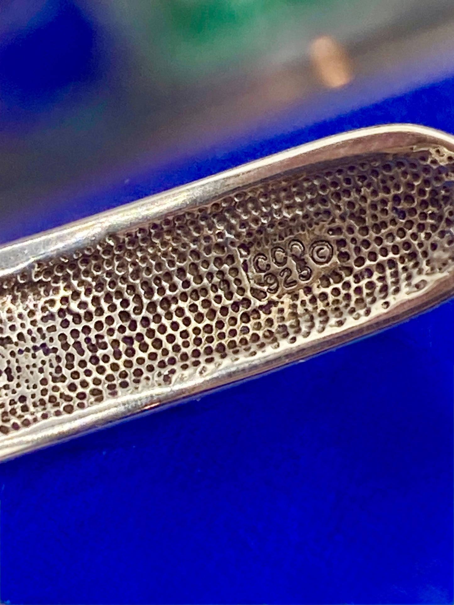 Sterling Silver Southwestern CCO Malachite Turquoise & Lapis Inlay Cuff Bracelet