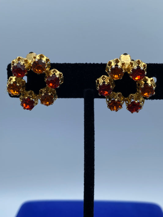 Austria Rhinestone Clip Ons