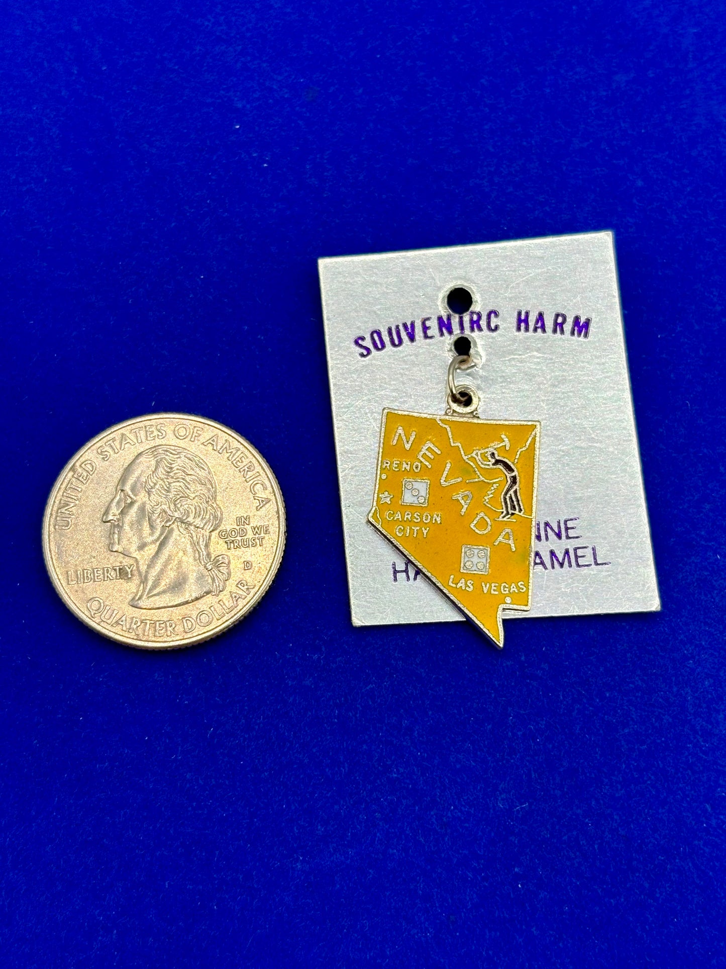 NWT Vintage Nevada State Enameled Charm