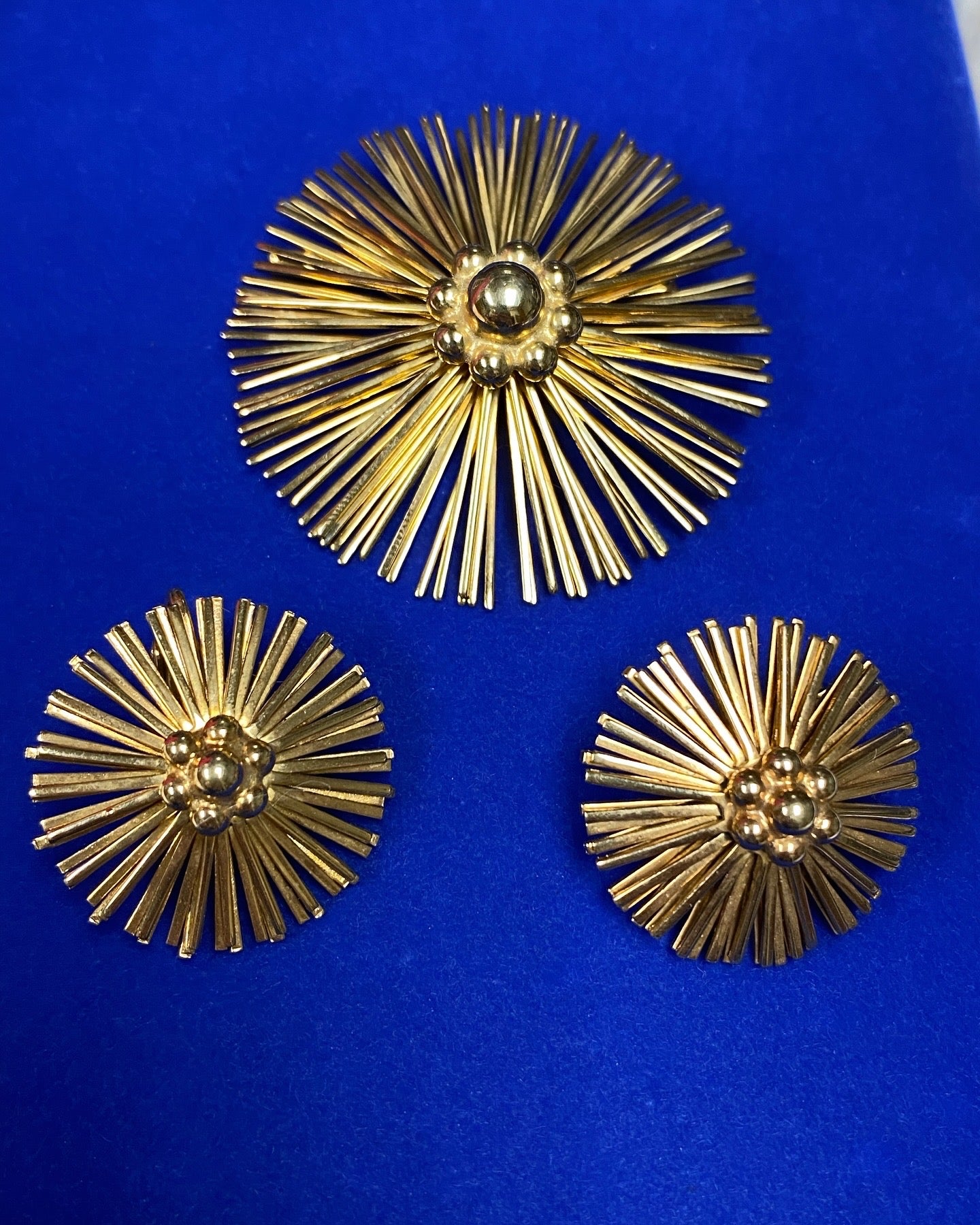 Vintage MCM Starburst Jewelry Set