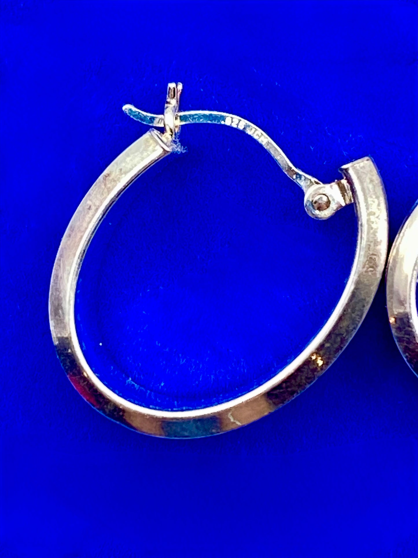 Sterling Silver JCM Hoop Earrings