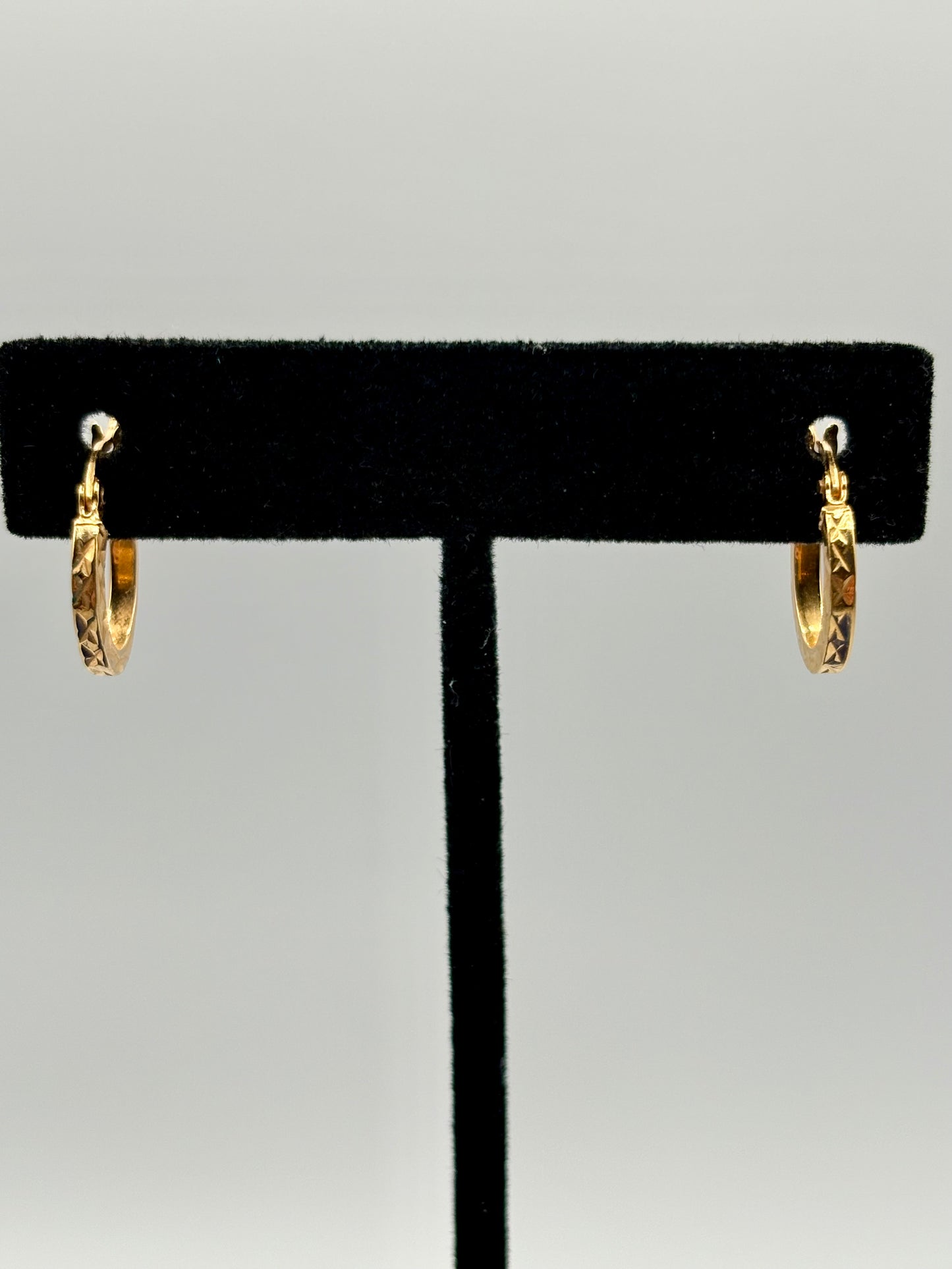 Vermeil Sterling Silver Small Hoop Earrings