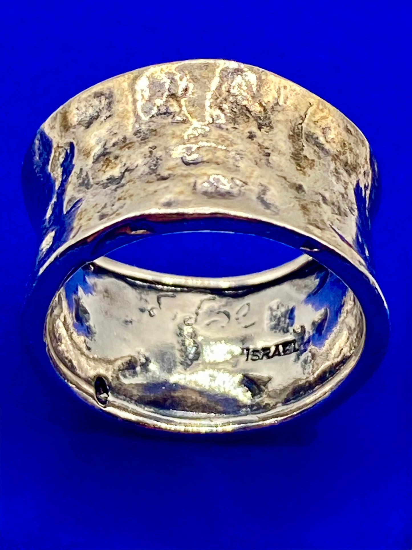 Sterling Silver Didae Israel Hammered Band Ring