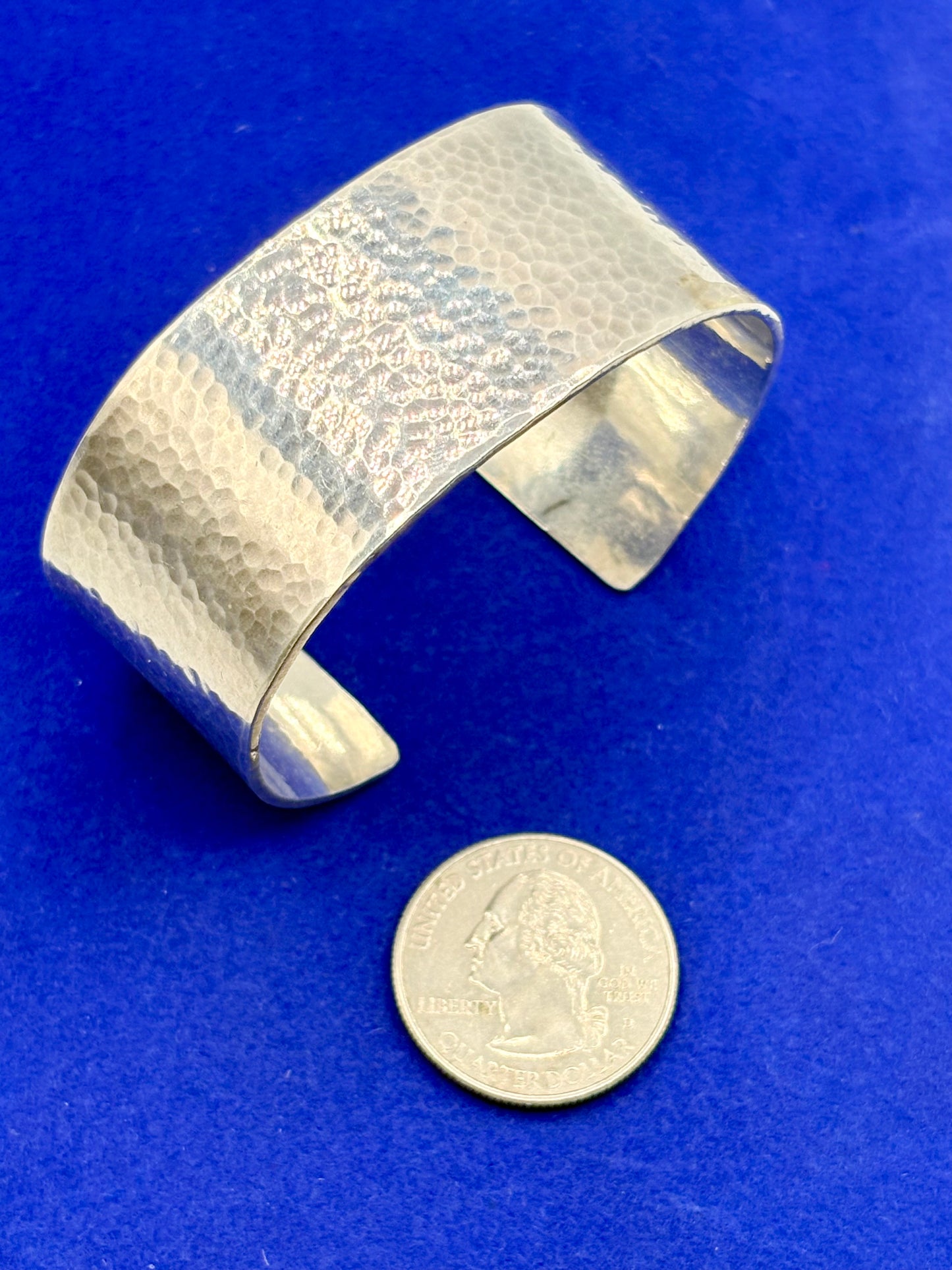 Sterling Silver Hammered Cuff Bracelet
