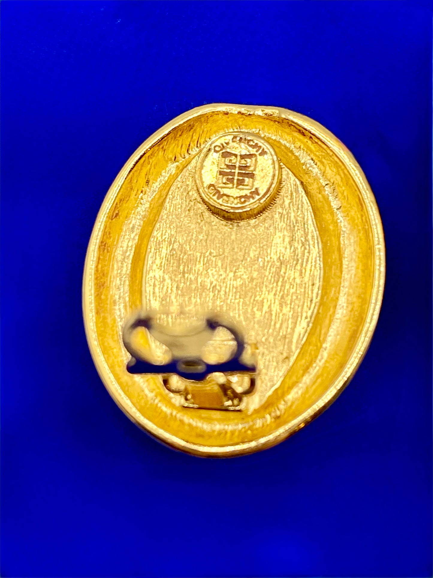 Vintage Gold Tone Givenchy Pearl Clip Ons