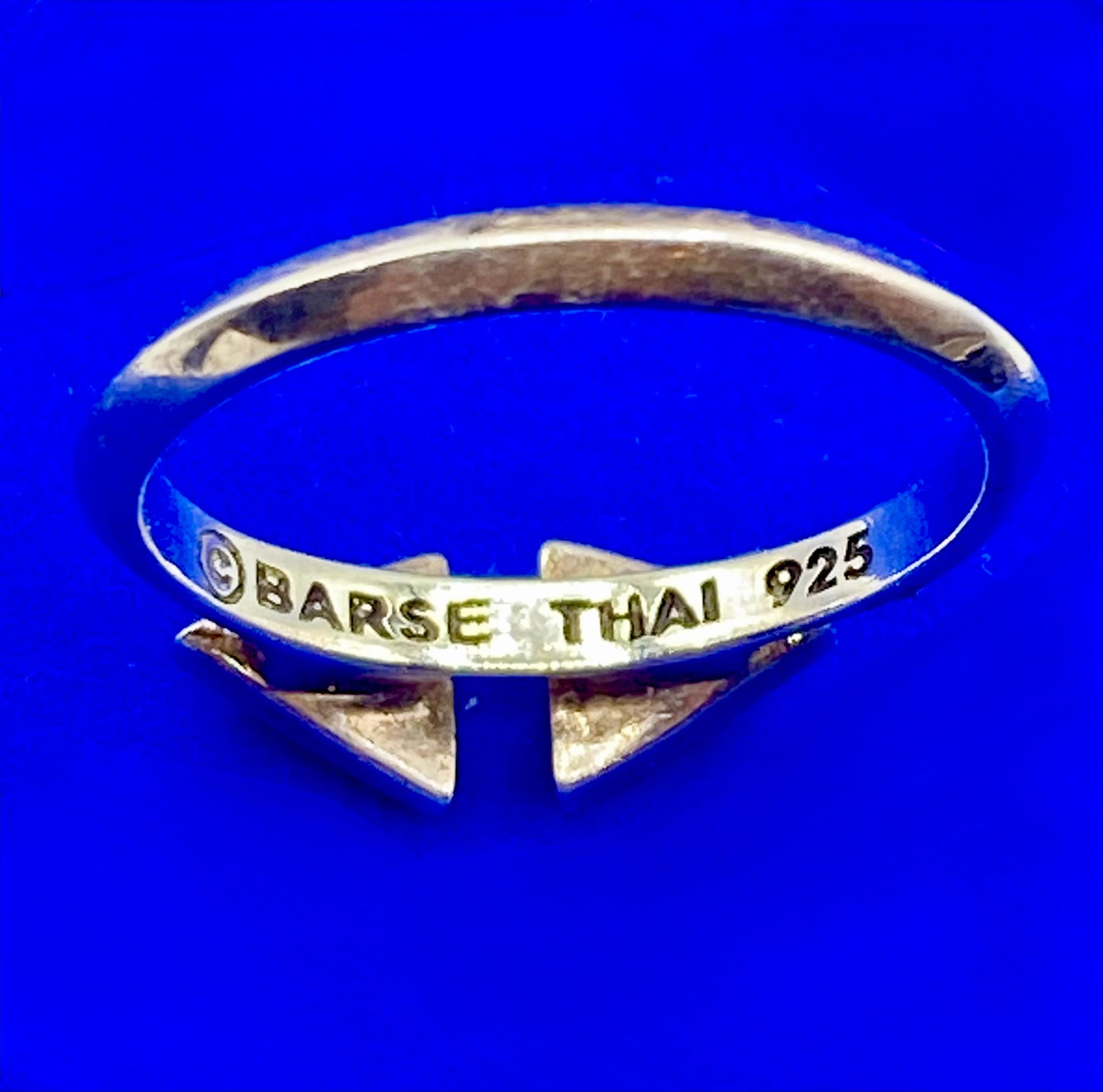 Sterling Silver Barse Coral Stacker Ring