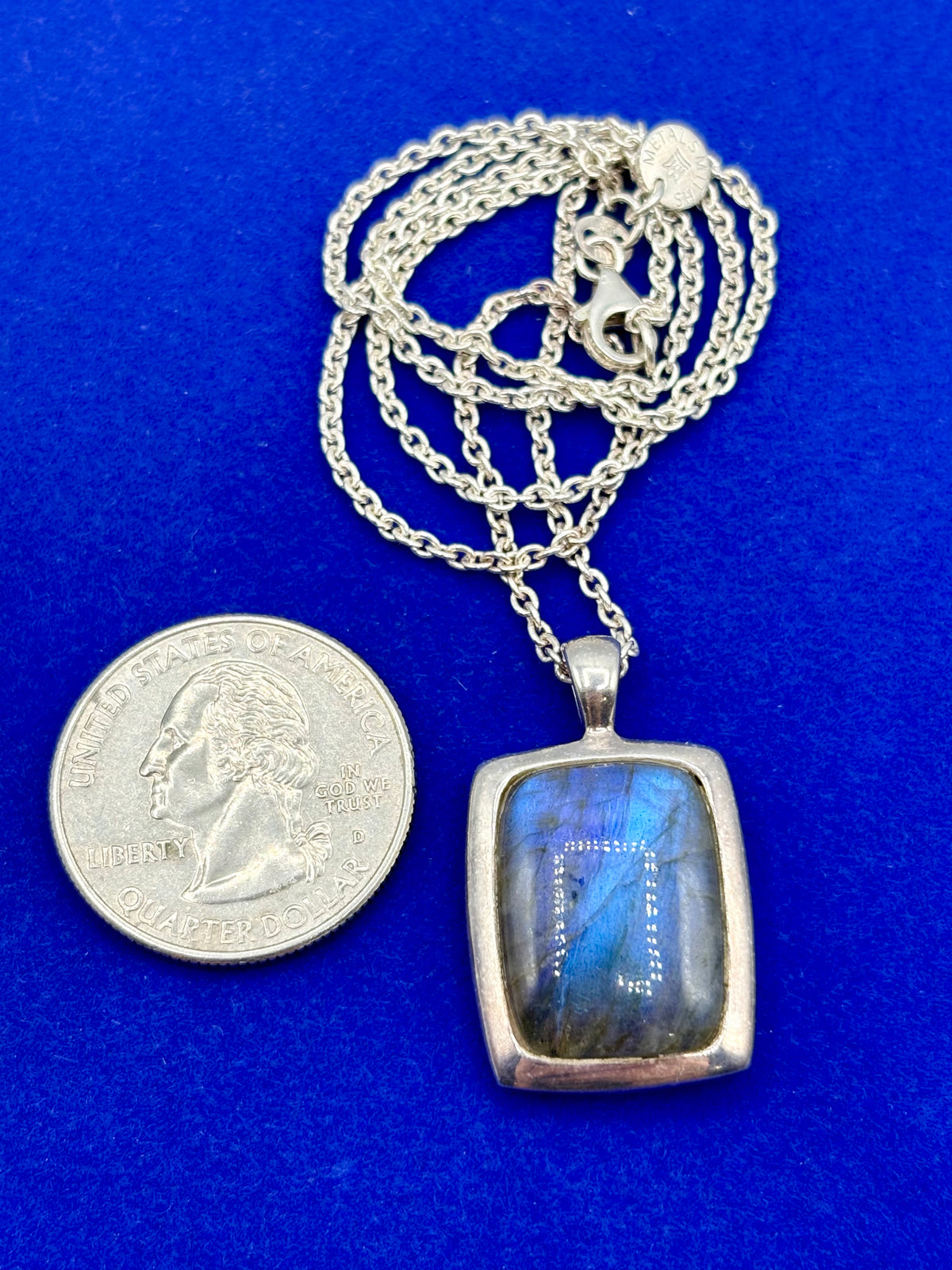 Sterling Silver Metalsmiths Labradorite Necklace